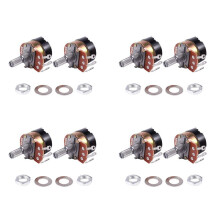 8Pcs 500K Ohm Single Linear Taper Potentiometer mit ein / Aus-Schalter