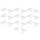 20pcs 12mm Plastic Equal Tee Connector Barbed Pipe Fitting Air/Water Hose Joiner 1