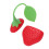 6Pcs Silicone Tea Infuser  Pass Filter Tea Infuser Strainer Spoon Strawberry Variety 6