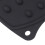 2Pcs Silicone Iron Rest Pad Durable Heat-Resistant Iron Mat Black 3