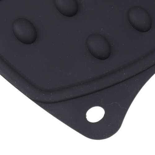 2Pcs Silicone Iron Rest Pad Durable Heat-Resistant Iron Mat Black 2