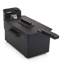 Fritteuse 3l 182727 Edelstahl. Schwarz