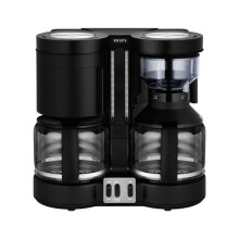 Cafetière - KRUPS - Duothek Plus - Noir - 2200W - Réservoir amovible
