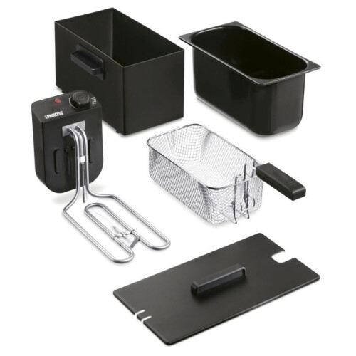 Princess Fritteuse 3l 182727 Edelstahl. Schwarz 2