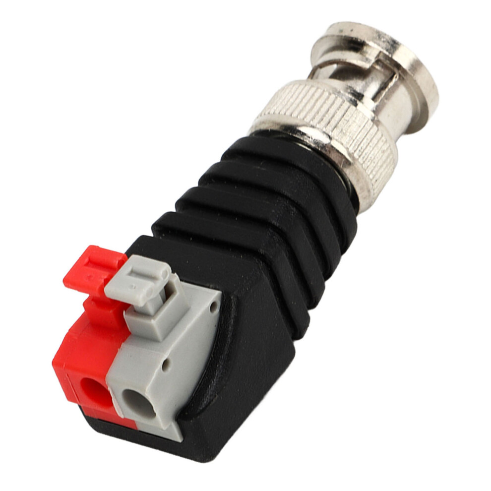 10Pcs Bnc Male Connector Spiral Button For Cctv Camera Video Transmission 8421370297975