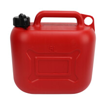 5L Red ABS Gas Can with 27cm Outlet Pipe, Leak-Proof, Portable