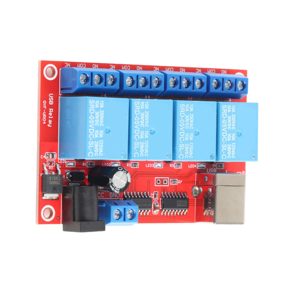 4-Channel Usb Relay Module 10A 5V Digital Control Pcb Board 8701378189169