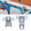 Woodworking Sliding Table Saw Hinge Flip Multi-Function Tool Folding Push Rod 14