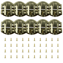 Lockable Metal Hasp Closures for Container Jewelry-Yellow