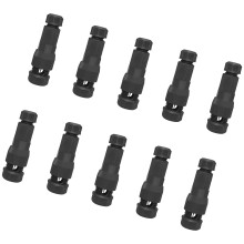 10Pcs Low Voltages Wire Connector No Stripping Wire Quick-Black