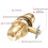 Interior Exterior Keyed Entry Door Knob  Shape with Adjustable 5