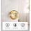 Interior Exterior Keyed Entry Door Knob  Shape with Adjustable 6