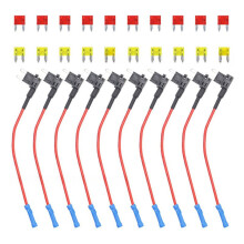 10Pcs Standard Auto Fuse Stand Replacement Fuse Tap Adapters