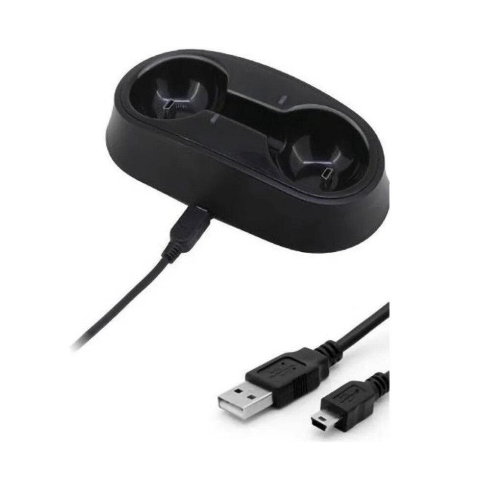 Playstation Vr Move Motion Controllers Charging Station, Officially Licensed Product With Dual Charging Dock And Led Indicator For Seamless 9405630274219