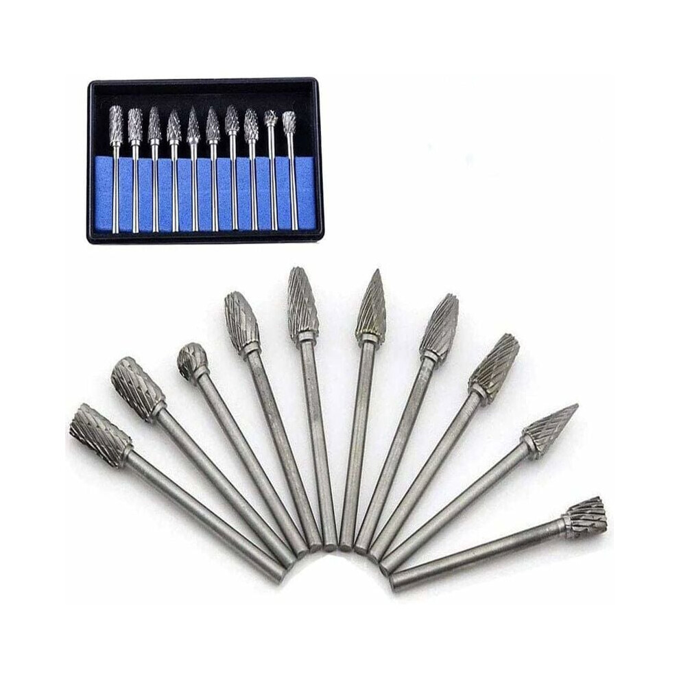 Precision Rotary Burr Set, Tungsten Carbide Steel For Long Lifespan, Portable Package With Smooth Surface Results 9173940287686
