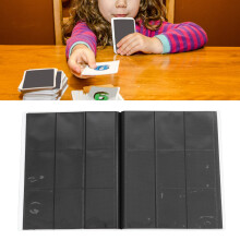 Classeur de cartes à collectionner imperméable avec 9 poches, portable, capacité de 20 cartes, blanc, stockage de jeu