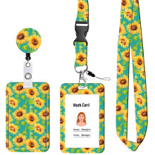 Porta-crachá retrátil com cordão ajustável, porta-crachá charmoso para professores, enfermeiros, trabalhadores, mulheres, presentes para o