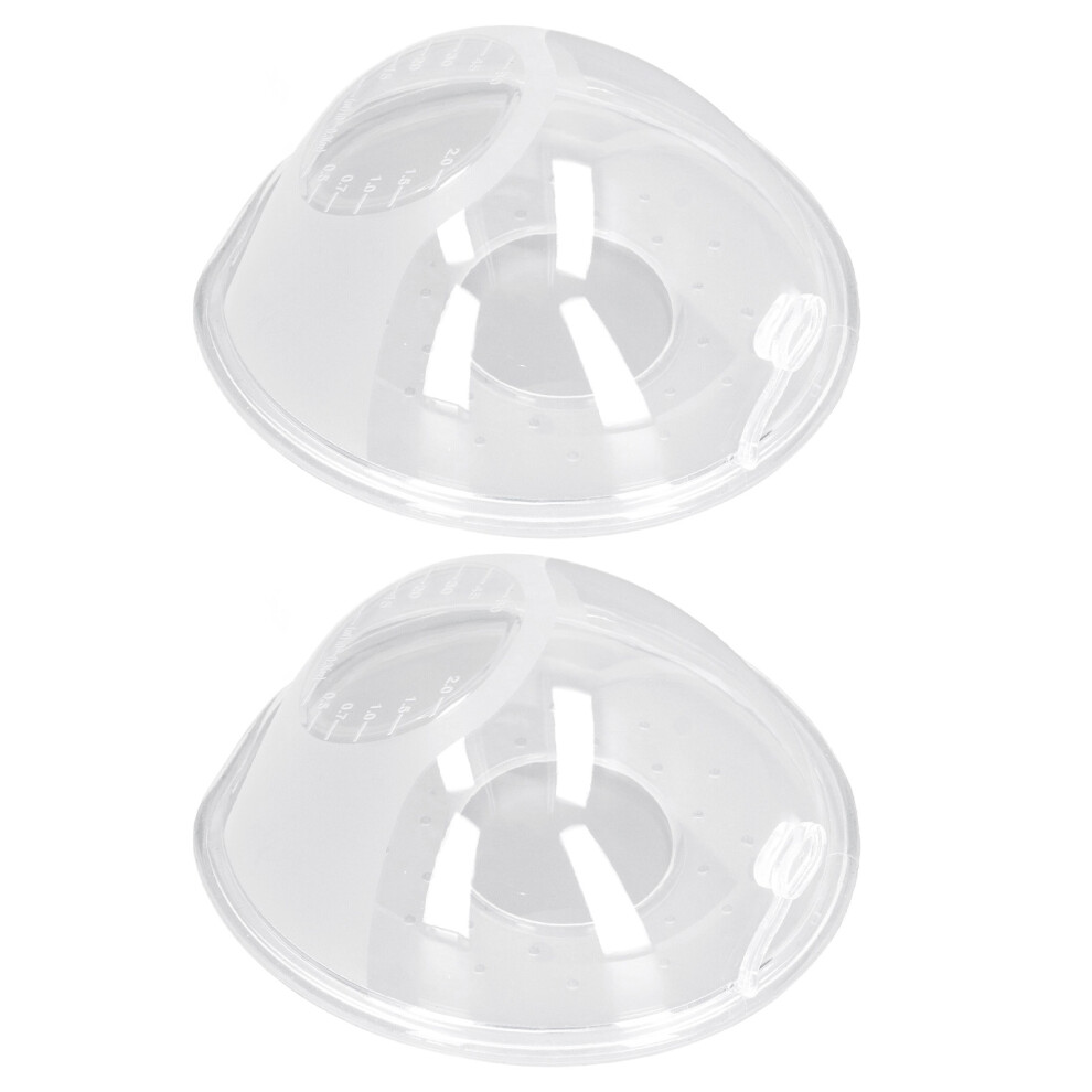 2PCS Wearable Silicone Breast Milk Collectors - Leak-Proof & Reusable