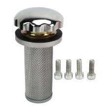 Fuel Cap With Push Button Mechanism, Electroplating Treatment Ensures Durability, Teflon Material Washer For Tight Seals, Compatible With Various