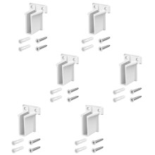 6Pcs Sturdy Plastic Shelf Brackets for Closet Storage Systems