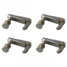 4 Stück Metall-Feinstimmer für Violine, Silber, 1/2 Größe Saitensteller