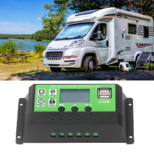 Regolatore di carica solare regolabile 12V/24V 20A con display LCD