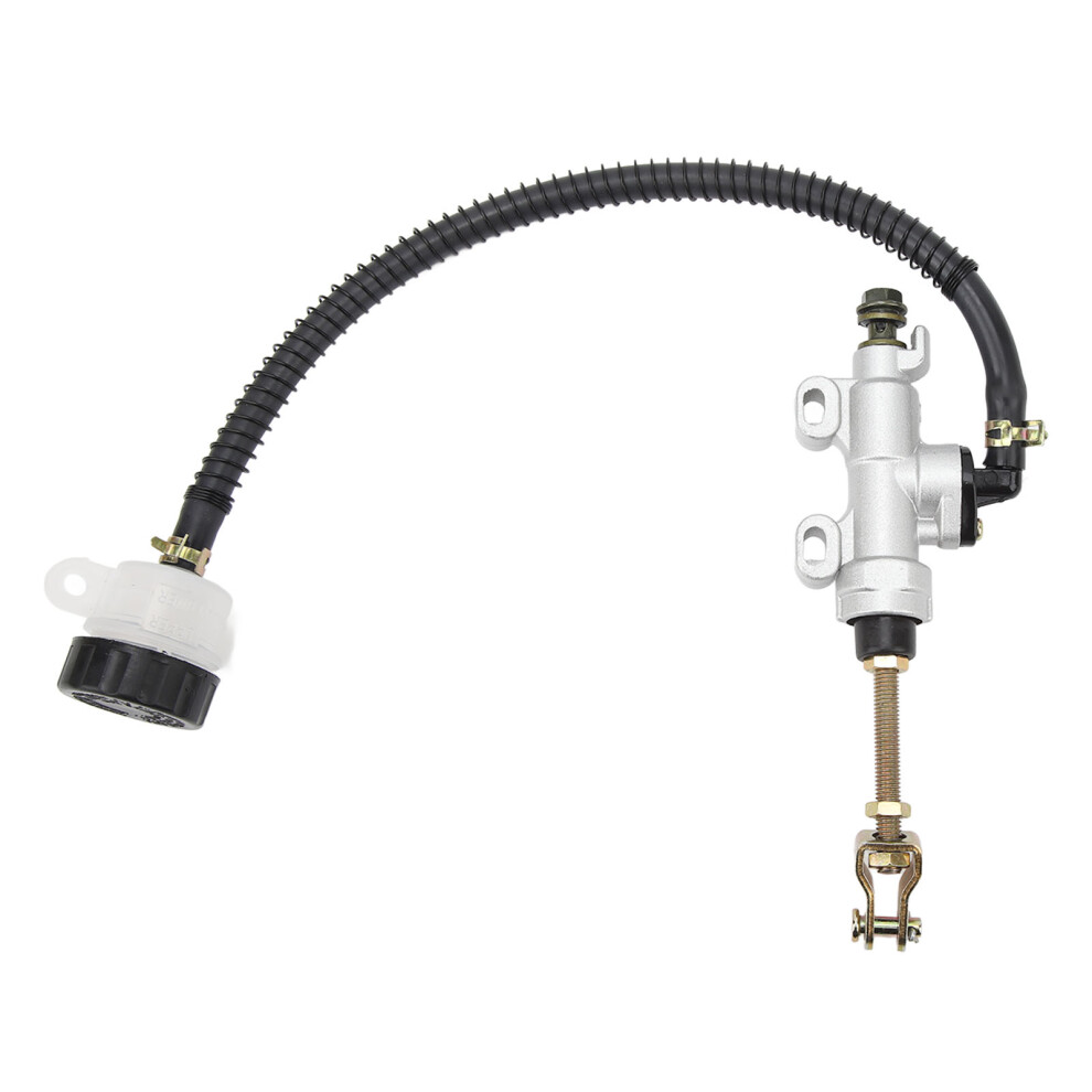 Alloy Rear Brake Master Cylinder Reservoir With Durable Rubber Tube, Efficient And Durable High Performance Replacement For Atv Dirt Bike Modified 9773935509047