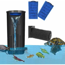 Submersible Filter Cartridge, Multi-purpose for Turtles Reptiles Amphibians Frogs, Ideal for Low Water Level Aquariums