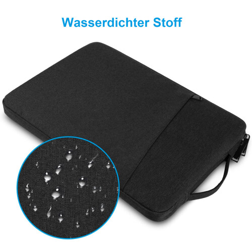 Capa compacta para laptop de 13,3 polegadas, leve e à prova d'água, feita com material resistente, com proteção interna de espuma e espaço extra 1