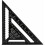 Transferidor de esquadro de 12 polegadas, régua triangular em liga de alumínio com acabamento preto fosco para medições precisas de layout, 2