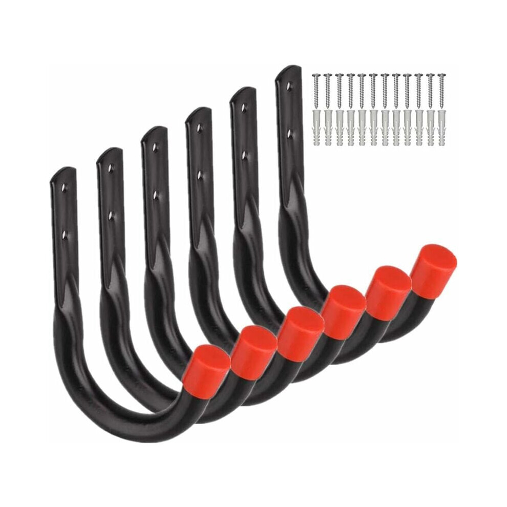 Utility Wall Hooks, Multipurpose Heavy Duty Garage Storage Solution, Safe Rubber Edges On High Quality Steel Hooks, Non-Rust Powder Coating, Easy To 9169997179692