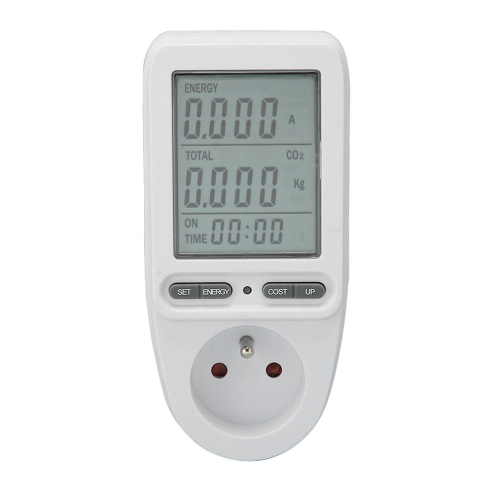 Real-Time Power Consumption Tracker, Energy Usage Monitor With Cost Forecast, Backlight Function, And Overload Protection 9482828864414