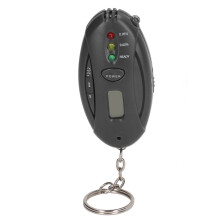 Keychain Breathalyzer Tester Advanced Semiconductor Oxide Sensor Rapid Alcohol Detection LCD Screen With Visual And Audible Feedback Compact Auto