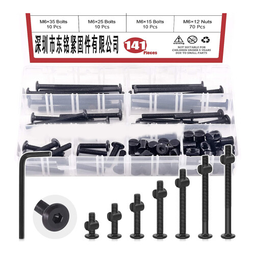 141Pieces Multipurpose Crib Assembly Hardware Includes Hex Drive
