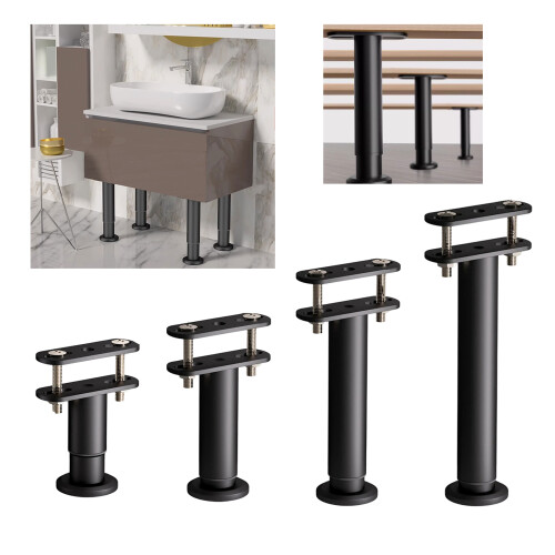 Adjustable Height Bed Support Legs Heavy Duty-Height 18 to 31cm 1