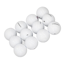 12 Stück leichte synthetische Gummikügelchen für Golftraining für Männer und Frauen