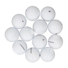 12 balles de pratique de golf légères en caoutchouc synthétique – Double couche pour hommes, femmes et adultes