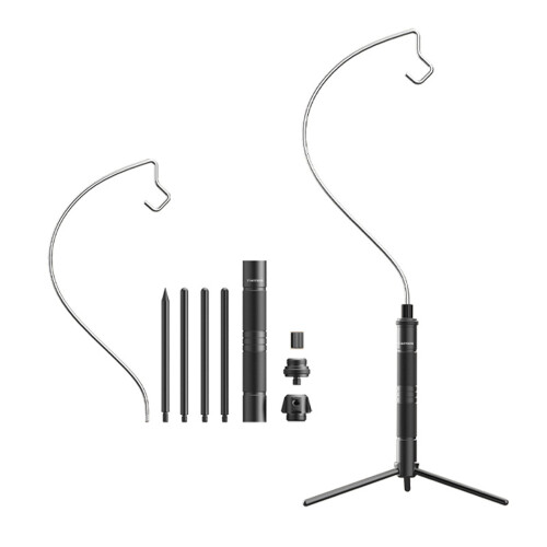 Detachable Lightweight Lamp Stand with Storage Bin and Tripod Base 2