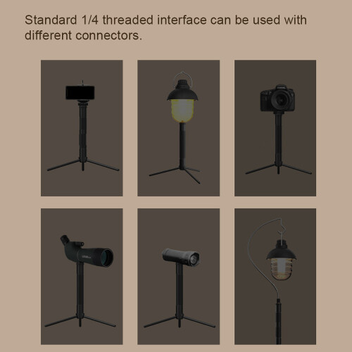 Detachable Lightweight Lamp Stand with Storage Bin and Tripod Base 1