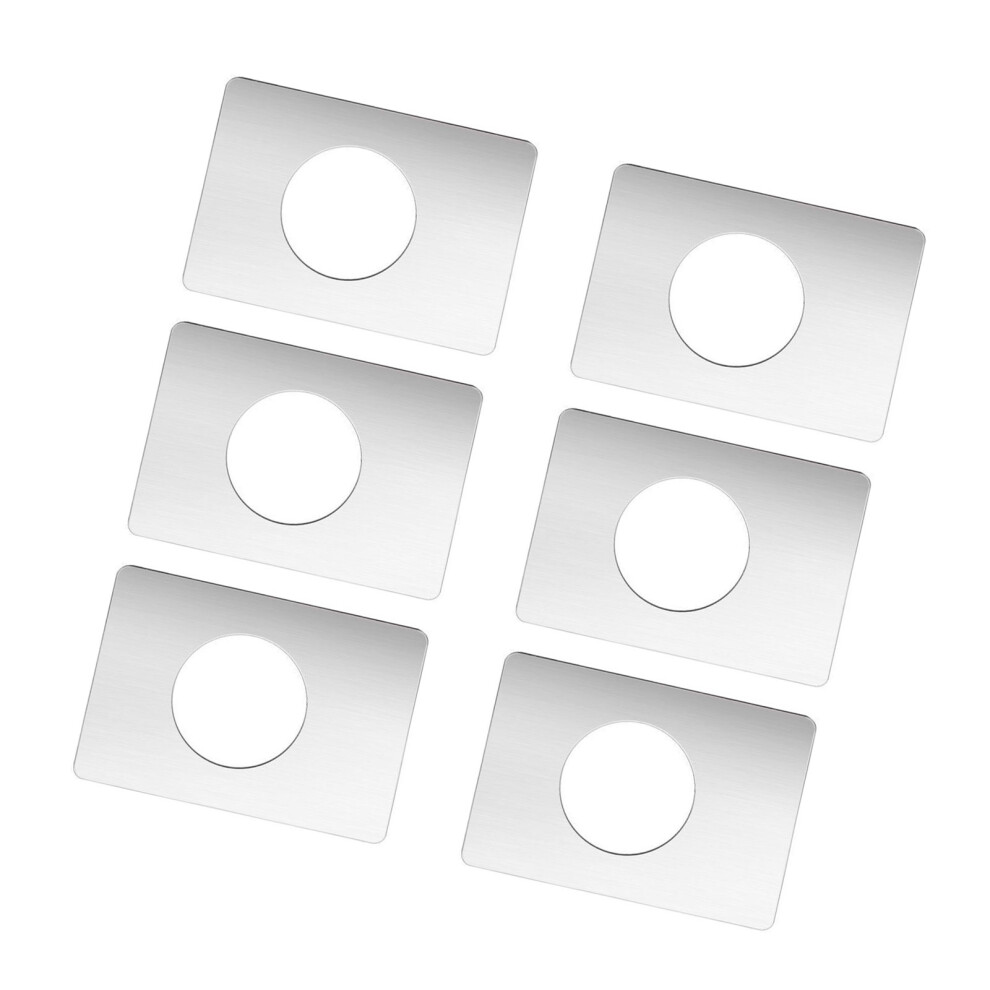 Upgrades Door Knob & Deadbolts Reinforcement Plate-6Pcs Silver 7732000567384
