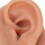 Reusable Silicone Left & Right Dark Skin Tone Piercing Practice Ears, 7.5x5cm 11