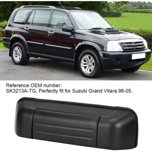 Rear Outer Tailgate Door Handle for Suzuki Grand Vitara 1998-2005, Direct Replacement Tailgate Handle with High Strength ABS Construction, Durable
