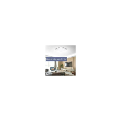 Luminária de teto quadrada de LED, índice de reprodução de cor (IRC), 30 cm (12 polegadas), luz branca natural para banheiro, cozinha, quarto, 2