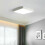 Luminária de teto quadrada de LED, índice de reprodução de cor (IRC), 30 cm (12 polegadas), luz branca natural para banheiro, cozinha, quarto, 1