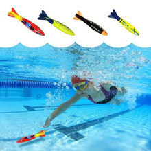 Hydrodynamic Underwater Explorers, Torpedo-Shaped Diving Toys for Pool Fun, Easy To See And Grip Underwater, Safe Non-Toxic Materials For Kids And