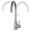 Single Handle Control Kitchen Faucet, Solid Brass Construction Ensuring Durability, Swivel High Arc Spout for Optimal Flexibility and Hot and Cold 5