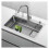 Single Handle Control Kitchen Faucet, Solid Brass Construction Ensuring Durability, Swivel High Arc Spout for Optimal Flexibility and Hot and Cold 3