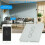 Smart Life APP Remote Control Compatible with Alexa Echo, Motorized Roller Blinds WiFi Smart Curtain Switch with Touch Control, Group Control and 5