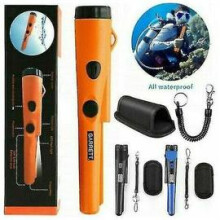 Handheld Pin Pointer Wand with Adjustable Sensitivity, Waterproof Treasure Hunting Probe Featuring Fast Retune Feature and Built-In Ruler, Precision