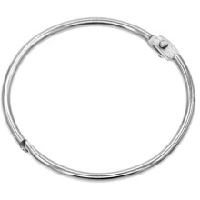 Binder Rings With Modern Design, Key Ring Clips For Loose Leaf Book Organization, Nickel Plated Heavy Duty Construction Offers Durability And